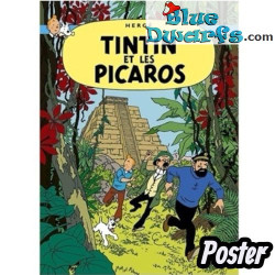 Kuifje Album: Tintin et les Picaros – Kuifje Poster – Tintinimaginatio – 50 x 70 cm