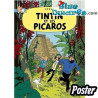Album di Tintin: Tintin et les Picaros – Poster di Tintin – Tintinimaginatio – 50 x 70 cm