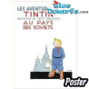 Kuifje Album: Tintin au pays des soviets – Kuifje Poster – Tintinimaginatio – 50 x 70 cm