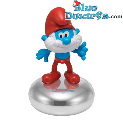 Papa Smurf - Smurf Chrome Plated Money Bank - Nordahl Andersen - 12 cm