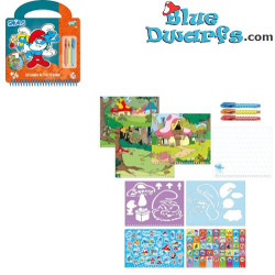 Grand Schtroumpf, Schtroumpf à Lunettes Schtroumpfette - Livre de design et activités Rentrée des classes avec Schtroumpfs