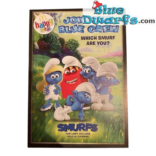 Schlümpfe Filmheft - Die Schlümpfe: Das Verlorene Dorf - McDonald’s Happy Meal - 10 x 15 cm