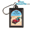 Porte-clés Tintin - Tintin au pays de l'or noir - Métal - 5,5 x 4 cm