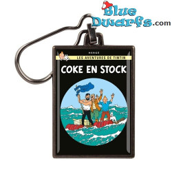 Tim und Struppi Schlüsselanhänger - Coke en stock - Metall - 5,5 x 4 cm