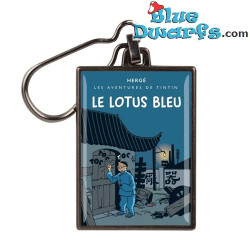 Tintin Keychain - Le Lotus bleu - Metal - 5.5 x 4 cm