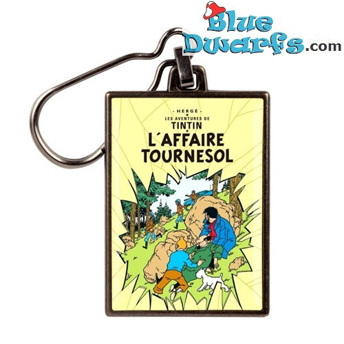 Porte-clés Tintin - L'Affaire Tournesol - Métal - 5,5 x 4 cm