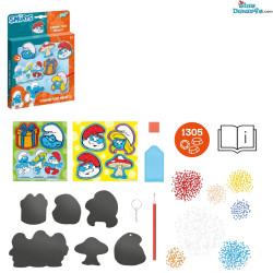 Les Schtroumpfs Set de Loisirs Créatifs Magnets Diamant - Créateur de Magnets et Porte-clés Les Schtroumpfs - Totum - 14 Pièces