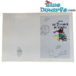 Doppelpostkarte Tim und Struppi - Tim-und-Struppi-Album: Les 7 Boules de Cristal - Tintinimaginatio - 12,5x17,5 cm