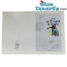 Doble postal Tintín - Álbum de Tintín: Les 7 Boules de Cristal - Tintinimaginatio - 12,5x17,5 cm