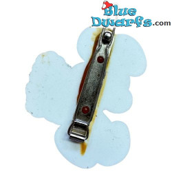 Pitufo Goloso con pastel - Pin coleccionable de Los Pitufos - 2,5 cm