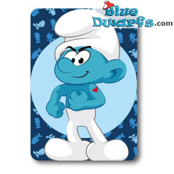 Potige Smurf Fleece Deken - De Smurfen Beddengoed - 100 x 140 cm