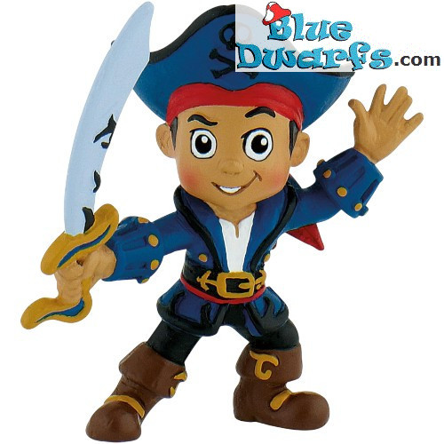 Capitán Jake - Figura de Jake y los Piratas de Nunca Jamás - Disney - Bullyland - 6 cm