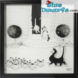 Shadow Box – La Promenade - Dubout Cat - Parastone - 33 x 33 cm