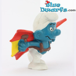 20036: Hangglider Smurf (Brown seat belt) - Matt Version - Schleich - 5,5cm