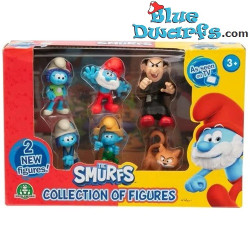 6x Collection de figurines Les Schtroumpfs – Produit dérivé du film Les Schtroumpfs – Giochi Preziosi – 2025 – 5,5 cm