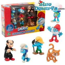 6x Die Schlümpfe Figurenkollektion – Film-Merchandise zu Die Schlümpfe – Giochi Preziosi – 2025 – 5,5 cm