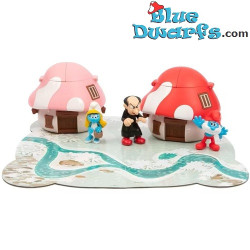 The Smurfs Houses Set– including 4 play figures – The Smurfs Village – Giochi Preziosi – 2025 - 10 / 5.5 cm