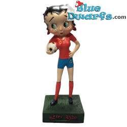 Betty Boop joueuse de football – figurines en résine – +/- 15 cm