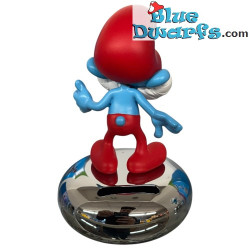 Papa Smurf - Smurf Chrome Plated Money Bank - Nordahl Andersen - 12 cm