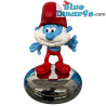 Papa Smurf - Smurf Chrome Plated Money Bank - Nordahl Andersen - 12 cm