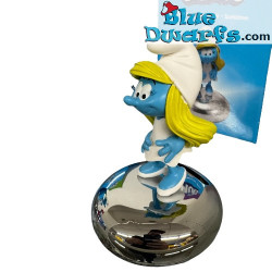 Puffetta - Salvadanaio Cromato dei Puffi - Nordahl Andersen - 12 cm