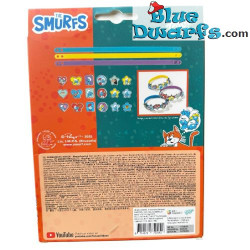 Set Creativo de Pulseras DIY de Los Pitufos - Pulseras y Colgantes de Los Pitufos - Totum - 21 Piezas