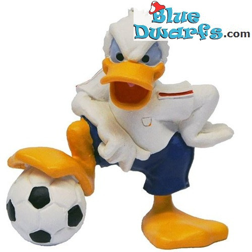 Donald Duck speelfiguurtje - Engeland voetballer  (+/- 6 cm)