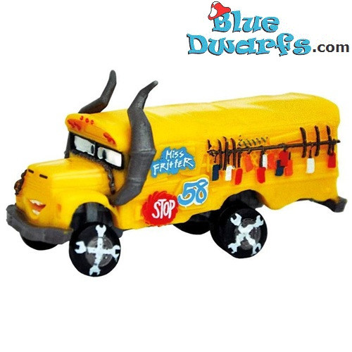 Miss Fritter Schoolbus - Cars - Bullyland - Disney Pixar Figurine - 7 cm
