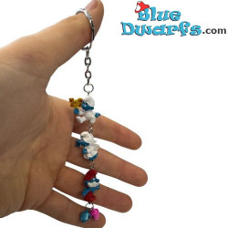 Grote Smurf, Engel Smurf & Baby Smurf – De Smurfen Sleutelhanger – Schleich – 2 - 2,5 cm