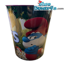 Grand Schtroumpf – Seau à Popcorn Les Schtroumpfs – Métal – Produit Dérivé du Film Les Schtroumpfs – 2025 – 21 cm