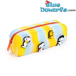 Snoopy & Woodstock Siliconen Pennenetui met Hangers – Snoopy Merchandise – Peanuts – 19 x 7 cm