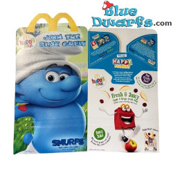 Mc Donalds Happy Meal - scatola - Puffo Forzuto - Schleich - 2022