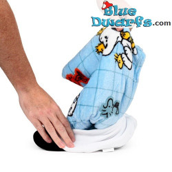 Snoopy & Woodstock 2-in-1 Plush Toy & Travel Blanket - Snoopy Merchandise - Peanuts - 20 x 22 cm