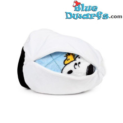 Snoopy & Woodstock 2-in-1 Knuffel en Reisedeken – Snoopy Merchandise – Peanuts – 20 x 22 cm