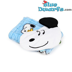 Pupazzo 2-in-1 Snoopy & Woodstock con Coperta da Viaggio – Prodotto Snoopy – Peanuts – 20 x 22 cm