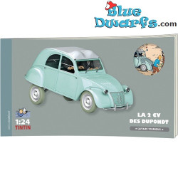 The breaking - down car of Thomson and Thompson - Citroën 2 CV AZL Belge - 1955 - Tintin Car - Scale 1/24 - No. 8