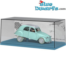 De remmende auto van Jansen en Janssen - Citroën 2 CV AZL Belge - 1955 - Kuifje auto - Schaal 1/24 - Nr. 8