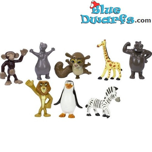 Coffret de jeu Madagascar - Mini Figurines - DreamWorks - +/- 3 cm