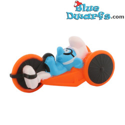 Puffo Quattrocchi in Bicicletta Paralimpica - McDonald's Happy Meal - Schleich - 2024 - 5,5cm