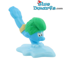 Puffo selvaggio che fa immersioni/nuotando - McDonald's Happy Meal - Schleich - 2024 - 5,5cm