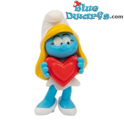 Puffetta con Cuore - Figurina dei Puffi - Giochi Preziosi - 5,5 cm