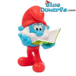 Grande Puffo con Libro Verde - Figurina Puffo - Giochi Preziosi - 2025 - 5,5 cm