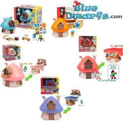 5x Smurfen Huizenset - Magische Sleutel Speelset - 5 Figuren - Giochi Preziosi - 2024