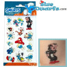 Wrijfplaatjes / Tijdelijke tatoeages - De smurfen – 12 stuks