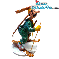 Figura Absurda de Esquí de Fondo – Hombre con Bigote en Deportes de Invierno – Parastone – 17 cm