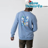 Herren-Pullover – Bavarian Caps Schlümpfe – Blaugrau ‚Volksfest Gaudi‘