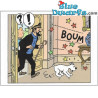 Cartolina doppia Tintin – Spavento all’ingresso – Tintinimaginatio – 12,5 × 17,5 cm