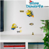 Stuart en Otto - Muurdecoratie - Vinyl wall heroes - Comci ons - 8cm