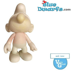 Schtroumpf blanc 20 cm – Figurine Global Smurfday en vinyle - peut présenter des rayures/décolorations