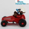 40255: Pitufo con coche de carreras rojo (Super pitufo/ MIB)